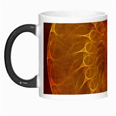 Orange Warm Hues Fractal Chaos Morph Mugs by Pakrebo