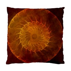 Orange Warm Hues Fractal Chaos Standard Cushion Case (two Sides) by Pakrebo