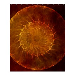 Orange Warm Hues Fractal Chaos Shower Curtain 60  X 72  (medium)  by Pakrebo