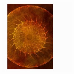 Orange Warm Hues Fractal Chaos Large Garden Flag (two Sides) by Pakrebo