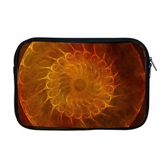 Orange Warm Hues Fractal Chaos Apple Macbook Pro 17  Zipper Case by Pakrebo