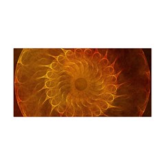 Orange Warm Hues Fractal Chaos Yoga Headband by Pakrebo