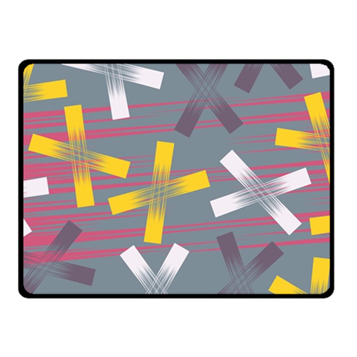 Background Abstract Non Seamless Double Sided Fleece Blanket (Small) 