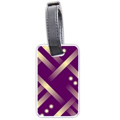 Background Non Seamless Pattern Luggage Tag (one Side)