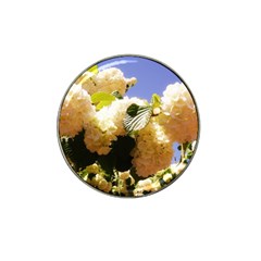 Yellow Snowball Branch Hat Clip Ball Marker by okhismakingart