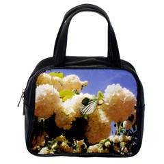 Yellow Snowball Branch Classic Handbag (one Side) by okhismakingart