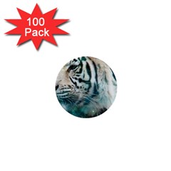 White Tiger 1  Mini Buttons (100 Pack)  by snowwhitegirl