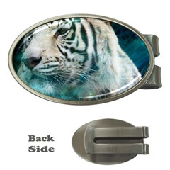 White Tiger Money Clips (oval)  by snowwhitegirl