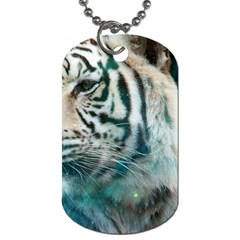 White Tiger Dog Tag (two Sides) by snowwhitegirl