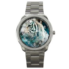 White Tiger Sport Metal Watch by snowwhitegirl