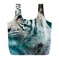 White Tiger Full Print Recycle Bag (l) by snowwhitegirl