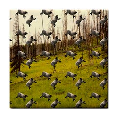 Flying Sheep Tile Coasters by snowwhitegirl