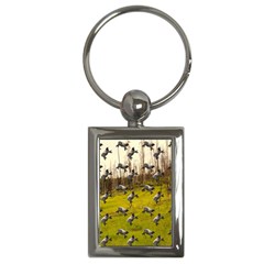 Flying Sheep Key Chain (rectangle) by snowwhitegirl