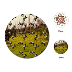 Flying Sheep Playing Cards Single Design (round) by snowwhitegirl