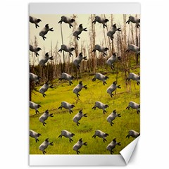 Flying Sheep Canvas 12  X 18  by snowwhitegirl