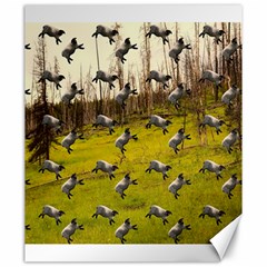 Flying Sheep Canvas 20  X 24  by snowwhitegirl