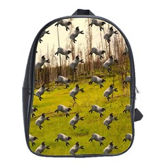 Flying Sheep School Bag (large) by snowwhitegirl