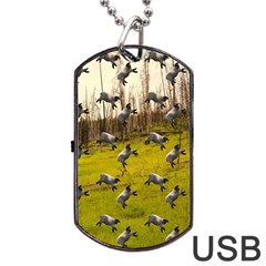 Flying Sheep Dog Tag Usb Flash (two Sides) by snowwhitegirl