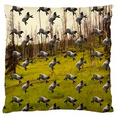 Flying Sheep Standard Flano Cushion Case (one Side) by snowwhitegirl