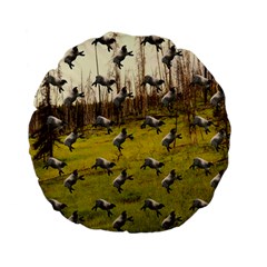 Flying Sheep Standard 15  Premium Flano Round Cushions