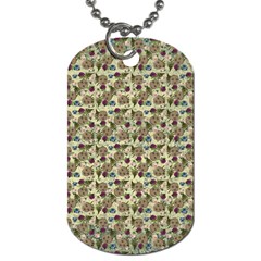 Distressed Cracked Doll Head Pattern Dog Tag (two Sides) by snowwhitegirl