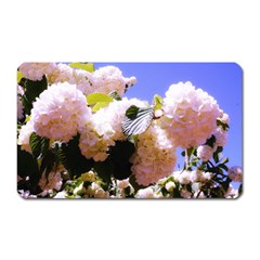 Pink Snowball Branch  Magnet (rectangular) by okhismakingart