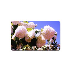 Pink Snowball Branch  Magnet (name Card) by okhismakingart