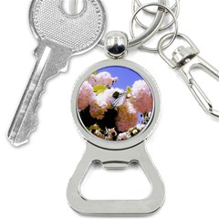 Pink Snowball Branch  Bottle Opener Key Chain by okhismakingart