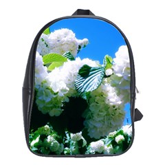 Blue Snowball Branch School Bag (large) by okhismakingart