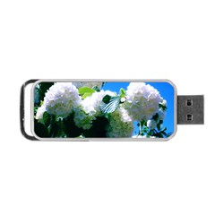 Blue Snowball Branch Portable Usb Flash (two Sides) by okhismakingart