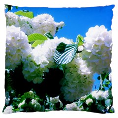 Blue Snowball Branch Standard Flano Cushion Case (one Side) by okhismakingart