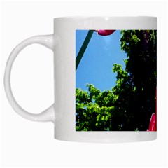 Skyward Tulips White Mugs by okhismakingart