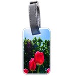 Skyward Tulips Luggage Tag (two sides) Back