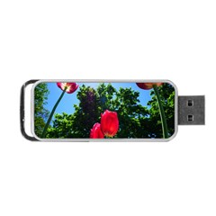 Skyward Tulips Portable Usb Flash (one Side) by okhismakingart