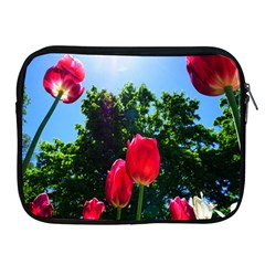 Skyward Tulips Apple Ipad 2/3/4 Zipper Cases by okhismakingart