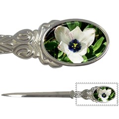 Blue Centered Tulip Letter Opener