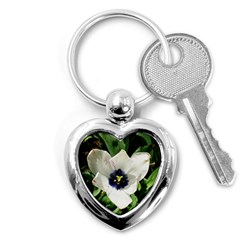 Blue Centered Tulip Key Chain (heart) by okhismakingart