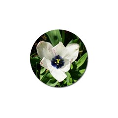 Blue Centered Tulip Golf Ball Marker (4 pack)