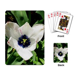 Blue Centered Tulip Playing Cards Single Design (rectangle) by okhismakingart