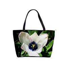 Blue Centered Tulip Classic Shoulder Handbag by okhismakingart