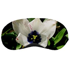 Blue Centered Tulip Sleeping Mask by okhismakingart