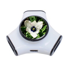 Blue Centered Tulip 3-port Usb Hub by okhismakingart