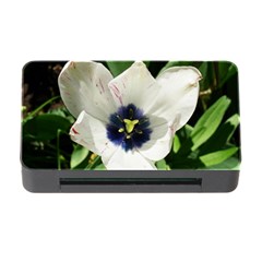 Blue Centered Tulip Memory Card Reader with CF