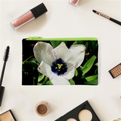 Blue Centered Tulip Cosmetic Bag (xs) by okhismakingart