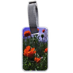 Poppy Field Luggage Tag (two Sides) by okhismakingart