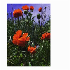 Poppy Field Small Garden Flag (two Sides) by okhismakingart