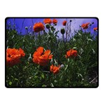 Poppy Field Double Sided Fleece Blanket (Small)  45 x34  Blanket Front