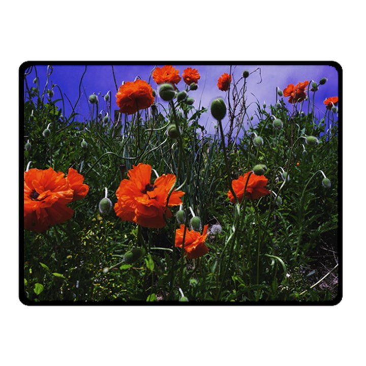 Poppy Field Double Sided Fleece Blanket (Small) 