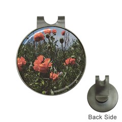 Faded Poppy Field  Hat Clips With Golf Markers by okhismakingart