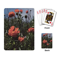 Faded Poppy Field  Playing Cards Single Design (rectangle)